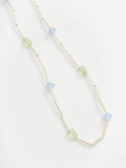 Glass Bead Necklace in Spring Color
