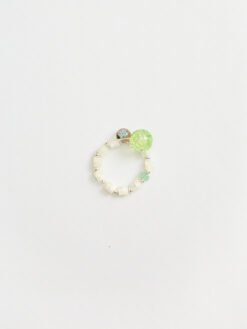 Natural Bubble Shell Beads Ring